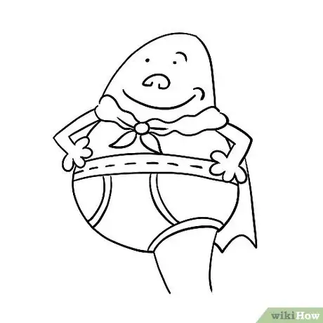 Image titled 13 Draw a leg and a jagged line below the first lines. Step 13