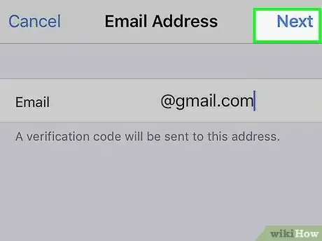Image titled Add an Email Address to Your Apple ID on an iPhone Step 9