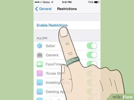Image titled Block Safari on iPhone or iPod Touch Step 3