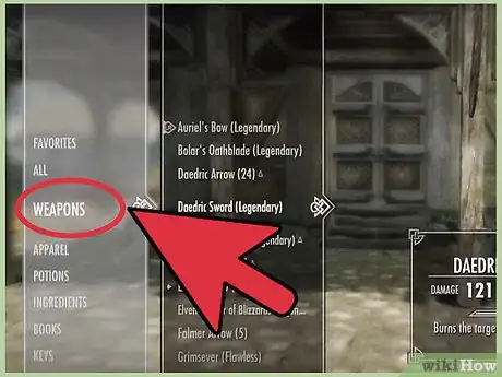 Image titled Choose the Best Weapons in Skyrim Step 1