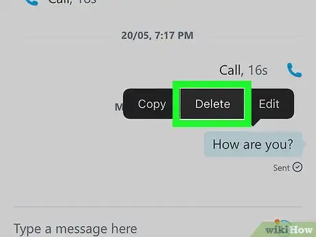 Image titled Delete Conversations on Skype on iPhone or iPad Step 9