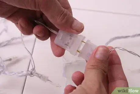 Image titled Make an Outdoor Chandelier with Icicle Christmas Lights Step 6