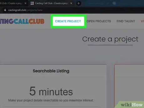 Image titled Create a Casting Call on Casting Call Club Step 3