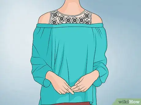 Image titled Wear Off the Shoulder Tops in Cold Weather Step 8
