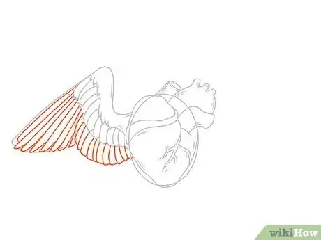 Image titled Draw a Heart with Wings Step 12