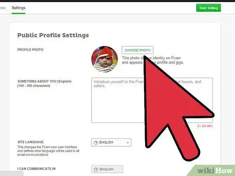 Image titled Change Your Profile Picture on Fiverr Step 4