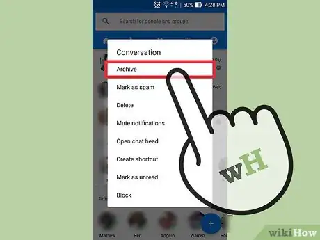 Image titled Hide a Facebook Message Step 9