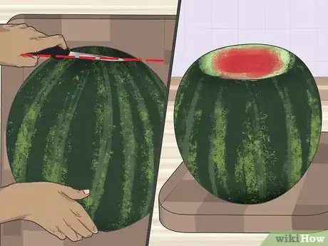 Image titled Carve a Smile on a Watermelon Step 3