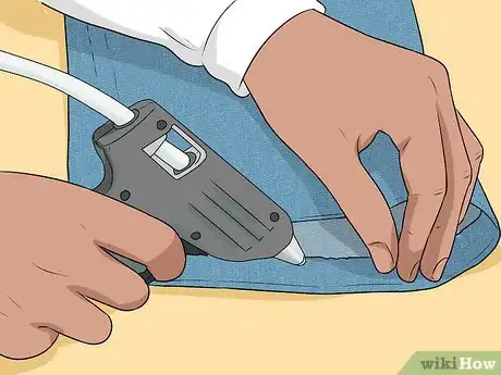 Image titled Hem Jeans with Hot Glue Step 5
