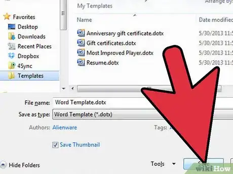 Image titled Create a Template in Microsoft Word 2007 Step 6