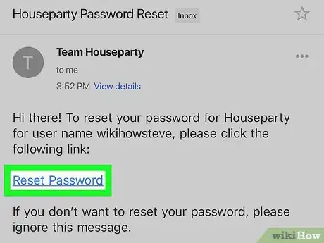 Image titled Reset Password on Houseparty on iPhone or iPad Step 10