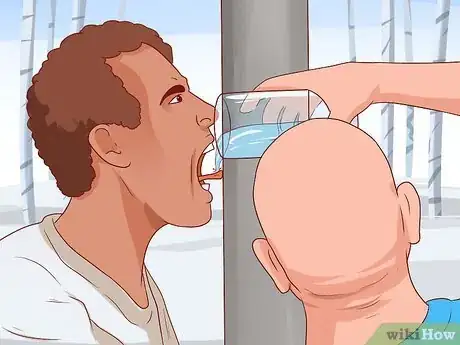 Image titled Remove a Tongue Stuck on Frozen Metal Step 4