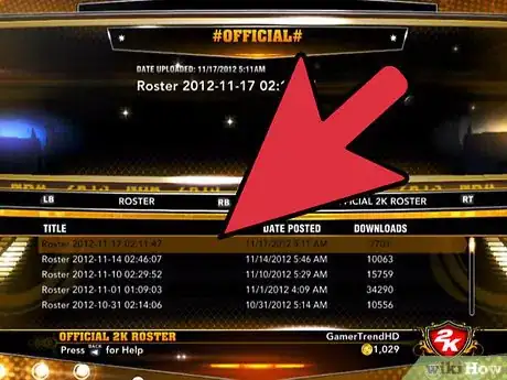 Image titled Update Rosters on NBA 2K13 Step 8