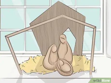 Image titled Decorate a Nativity Scene Step 3