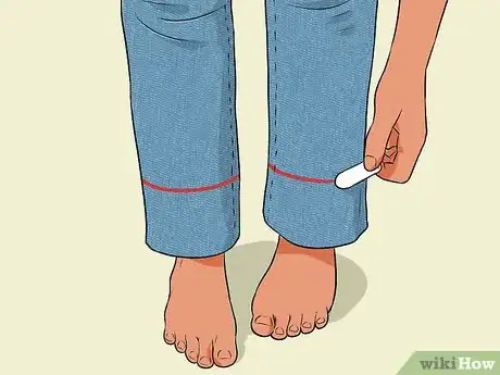 Image titled Hem Jeans with Hot Glue Step 7