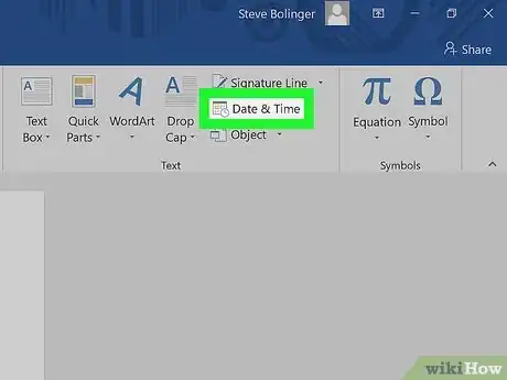 Image titled Insert the Current Date in Word Step 4