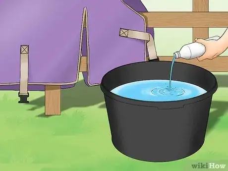 Image titled Wash a Horse Rug Step 1