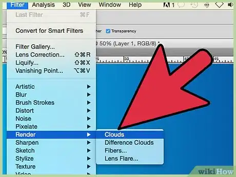 Image titled Create Clouds in Photoshop Step 4