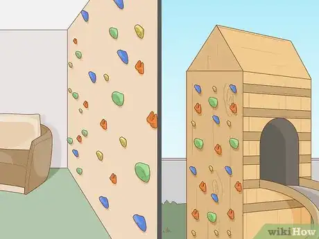 Image titled Build a Home Rock Climbing Wall Step 1