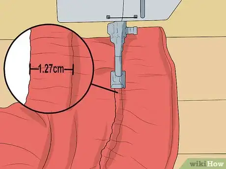 Image titled Add a Ruffle Edge to Blankets Step 9