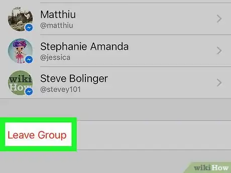 Image titled Leave a Group Chat on Facebook Messenger on iPhone or iPad Step 5