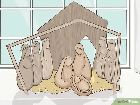 Image titled Decorate a Nativity Scene Step 4