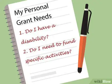 Image titled Apply for a Personal Need Grant Step 1
