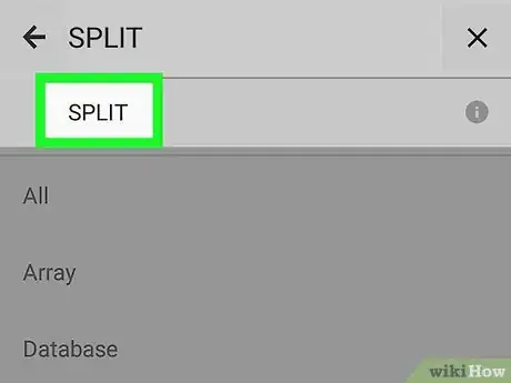 Image titled Split a Cell on Google Sheets on Android Step 10