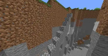 Image titled Getting down a minecraft ravine step 10.png