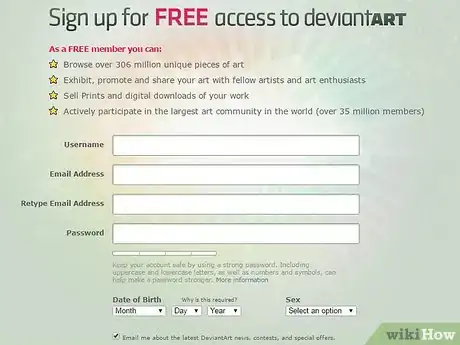 Image titled Be Popular, but Safe on deviantArt Step 1