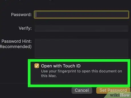 Image titled Password Protect a Document on Mac Step 13