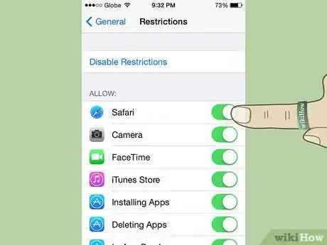 Image titled Block Safari on iPhone or iPod Touch Step 7