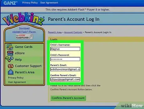 Image titled Make a Webkinz Account Step 10