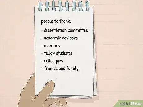 Image titled Write Acknowledgements in a Dissertation Step 1