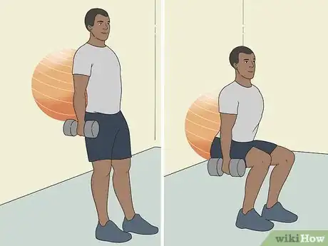 Image titled Do an Exercise Ball Squat Step 7.jpeg