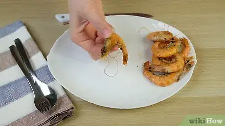 Image titled Peel a Cooked Prawn Step 1