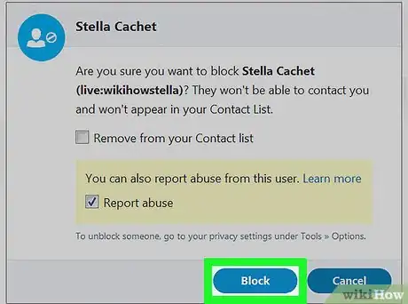 Image titled Report a Skype User on PC or Mac Step 6