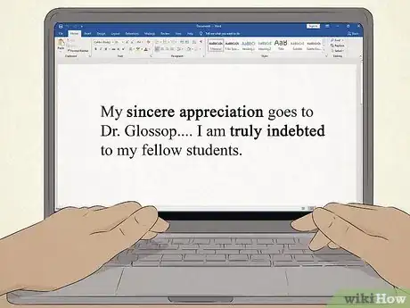 Image titled Write Acknowledgements in a Dissertation Step 7