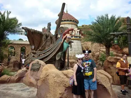 Image titled Us in front of the new Little Mermaid Ride