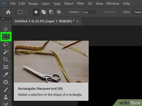 Image titled Use the Marquee Tool in Photoshop Step 3