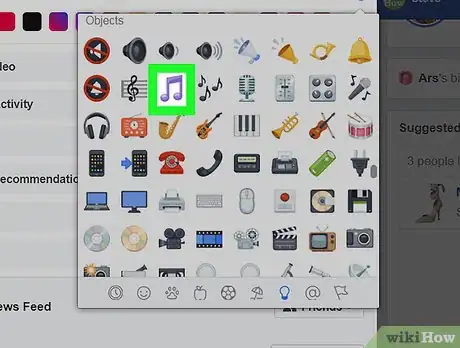 Image titled Make Music Notes on Facebook Step 11