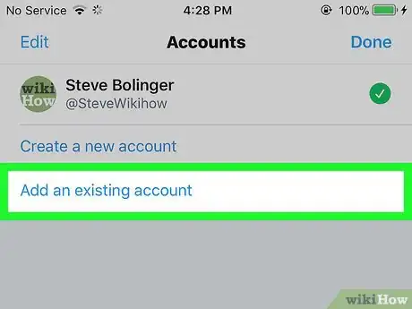 Image titled Add Accounts on Twitter on iPhone or iPad Step 4