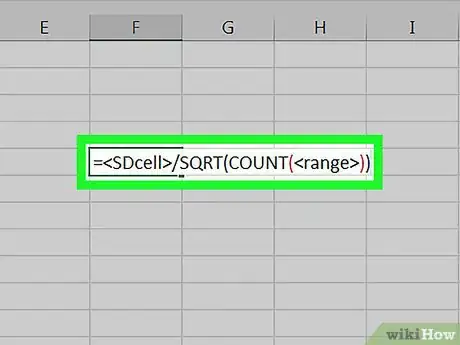 Image titled Calculate Uncertainty in Excel on PC or Mac Step 8