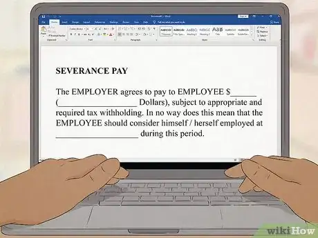 Image titled Pay Severance Step 7