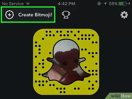 Image titled Make Bitmoji on Snapchat Step 3