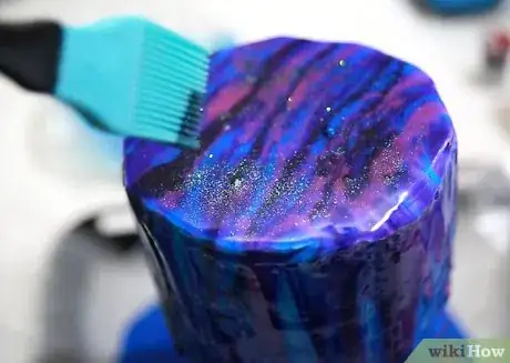 Image titled Make a Galaxy Mirror Cake Step 21