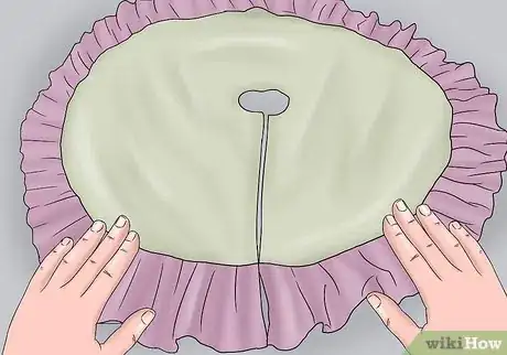 Image titled Make a No‐Sew Ruffled Tree Skirt Step 14