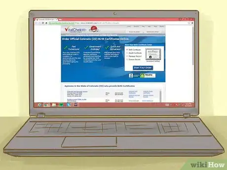 Image titled Obtain a Copy of Your Birth Certificate in Colorado Step 1