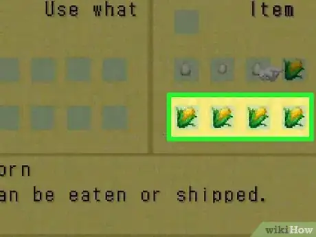 Image titled Make Baked Corn in Harvest Moon_ Friends of Mineral Town Step 3