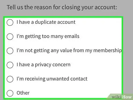 Image titled Delete a LinkedIn Account Step 14